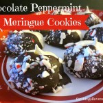 Chocolate Peppermint Meringue Cookies