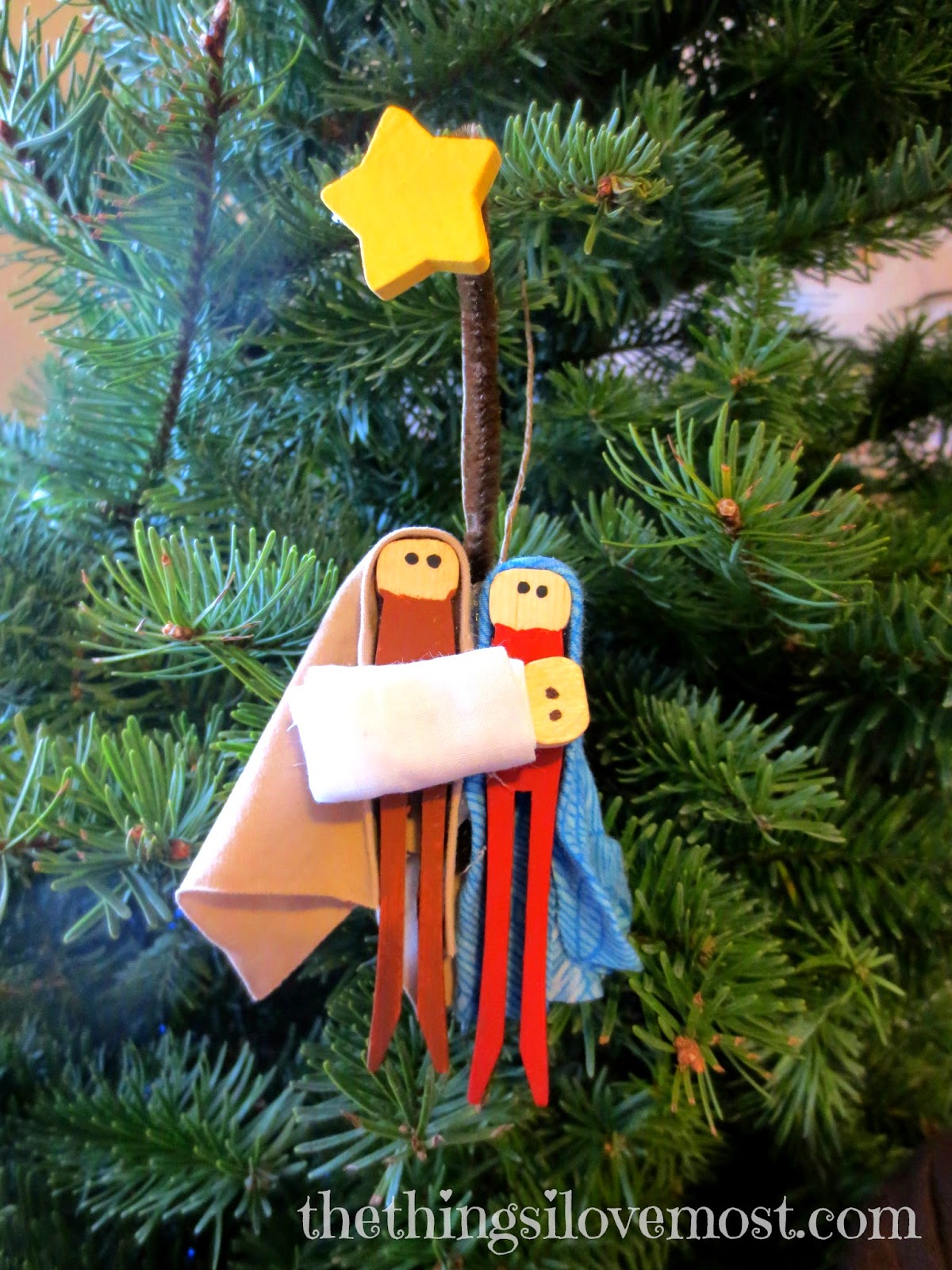 Homemade Ornament Exchange Party & Nativity Ornament - The Things I