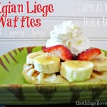 Belgian Liege Waffles With Eggnog Syrup – Copycat Waffle Truck Recipe