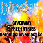 The Color Run Shine Tour Giveaway