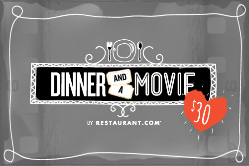 Restaurant.com – Valentines Day Dinner & a Movie Promo