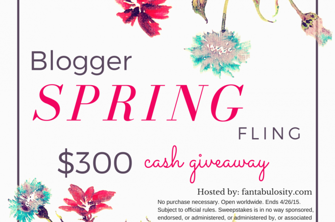 Blogger Spring Fling Cash Giveaway