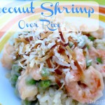 Coconut Shrimp Over Rice