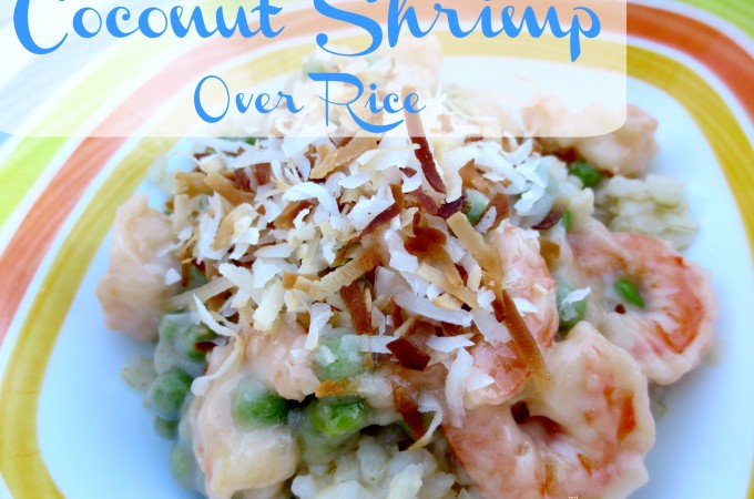 Coconut Shrimp Over Rice