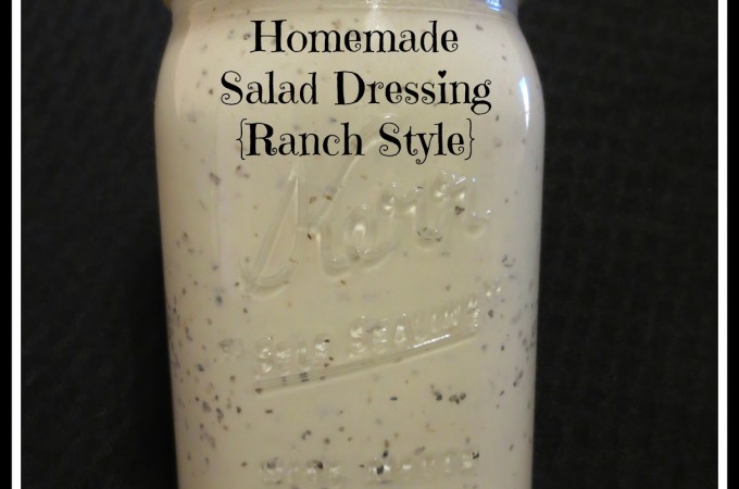 Homemade Salad Dressing {Ranch Style}