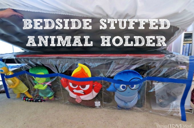 DIY Bedside Stuffed Animal Holder