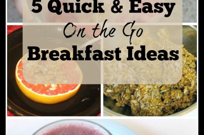 5 Quick and Easy On the Go Breakfast Ideas