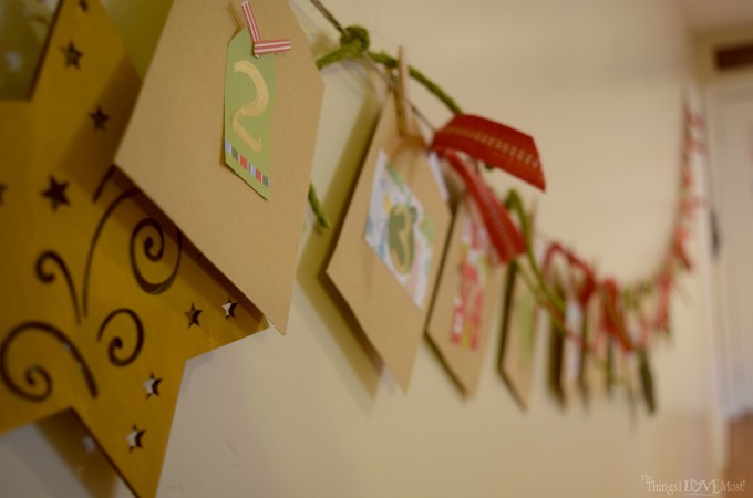 Christmas Advent Calendar Garland