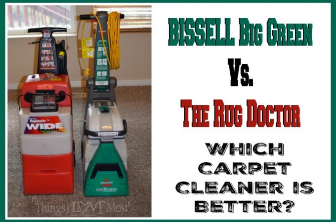 BISSELL Big Green Vs. The Rug Doctor – Which Carpet Cleaner is Better? + A Giveaway