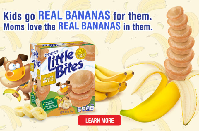 The New Entenmann’s Little Bites Banana Muffins